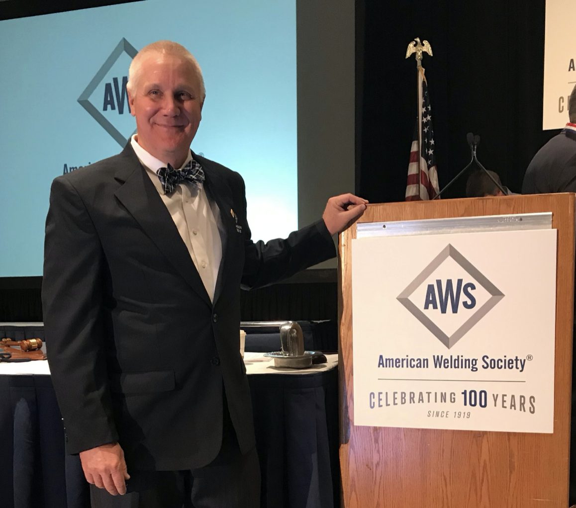 Robert Roth installed as President of the American Welding Society